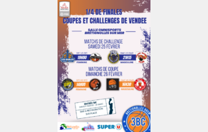 Quarts de finales coupe et challenge