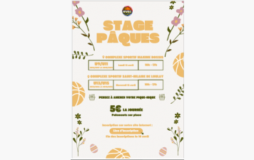 Stage de pâques 2026